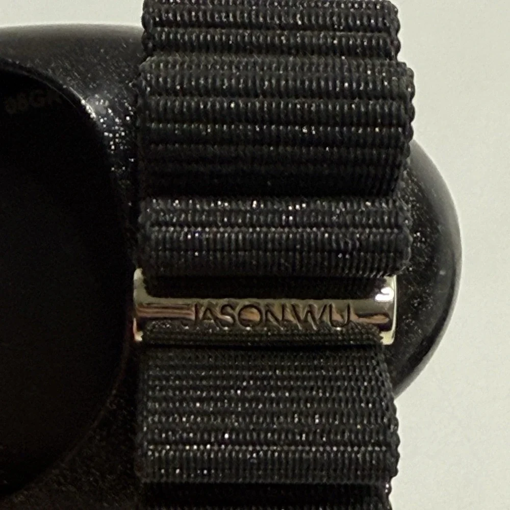 Melissa Space Love x Jason Wu Black Glitter Ballet Flat Shoes Girls US‎ 11 Bow